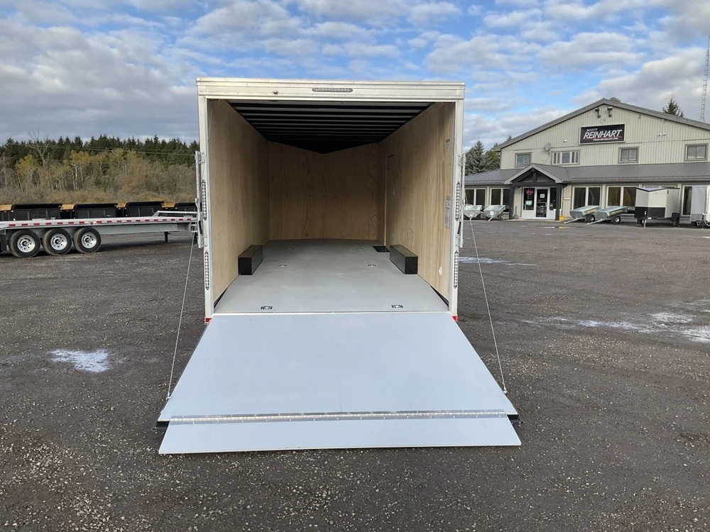 2026 Car Mate Trailers 8.5x24 Plus V-nose Avalanche Enclosed Car Hauler alt