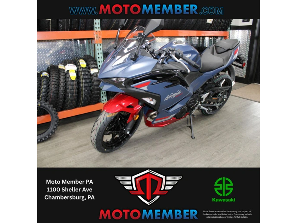 2026 Kawasaki Ninja® 500 Abs Metallic Matte Twilight Blue alt