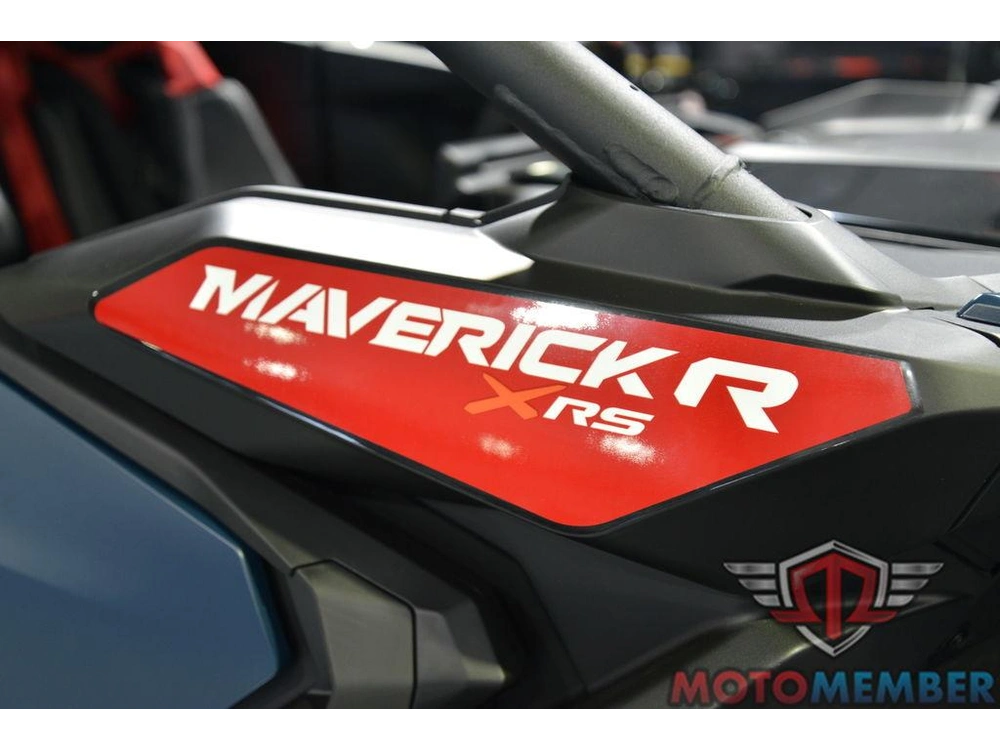 2025 Can-am Maverick R Max X Rs With Smart-shox Dusty Navy & Legion Red alt