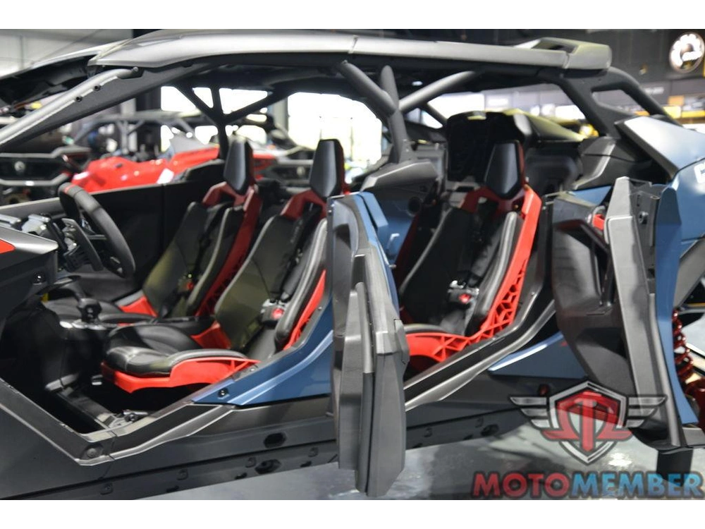 2025 Can-am Maverick R Max X Rs With Smart-shox Dusty Navy & Legion Red alt