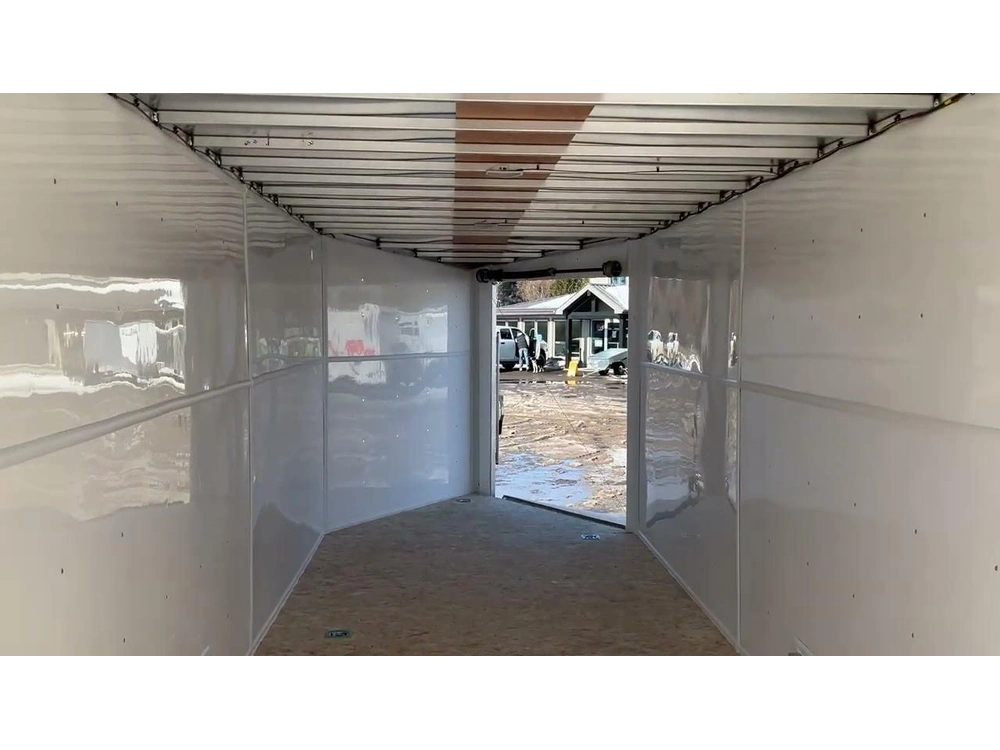 2026 Xcel Trailers 7.5x22 Plus V-nose Aluminum Snowmobile Trailer alt