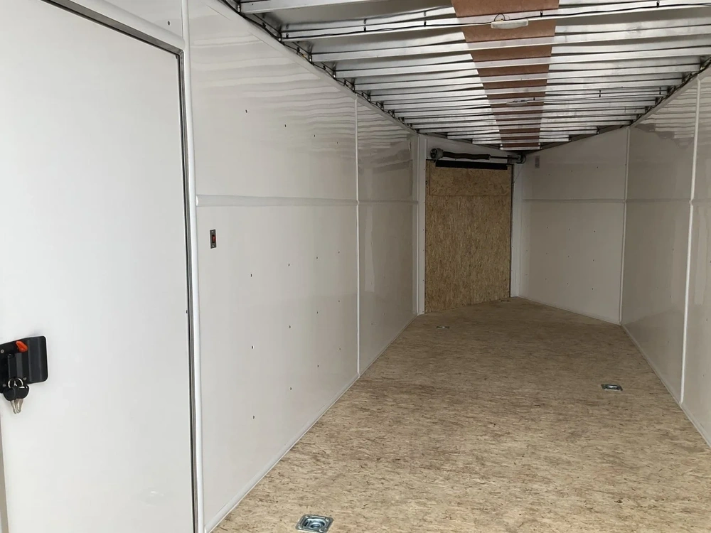 2026 Xcel Trailers 7x18 Plus 5 V-nose Aluminum Snowmobile Trailer alt