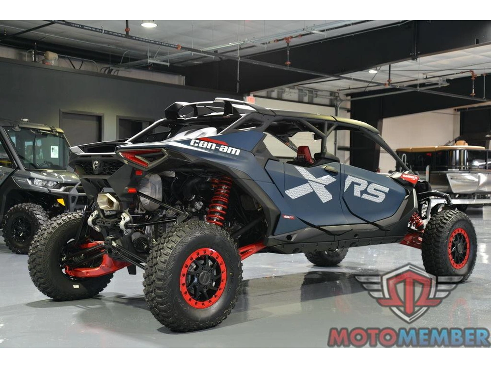 2025 Can-am Maverick R Max X Rs With Smart-shox Dusty Navy & Legion Red alt