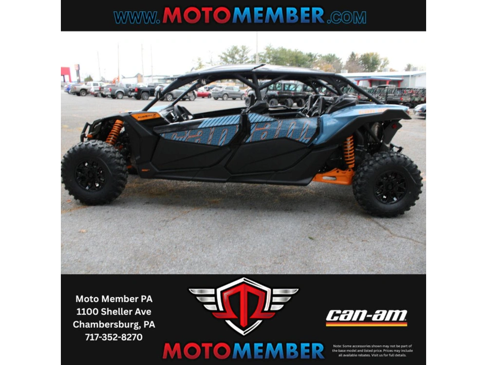 2026 Can-am Maverick X3 Max Ds Turbo Scandi Blue & Orange Crush alt