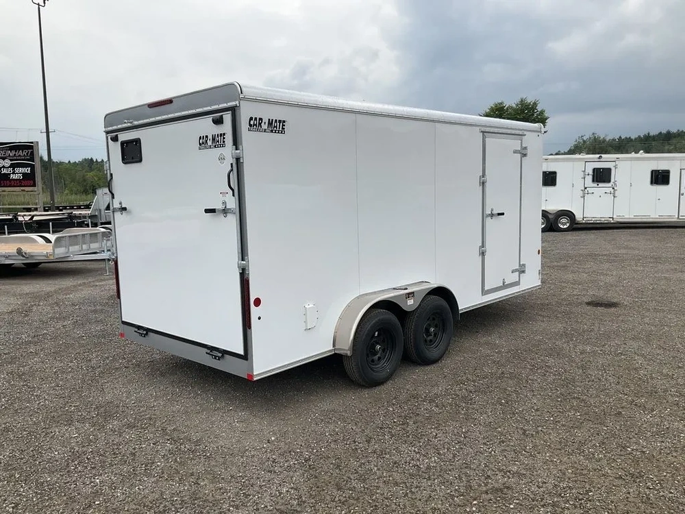 2025 Car Mate Trailers 7x16 Plus V-nose Avalanche Hd Cargo Trailer alt