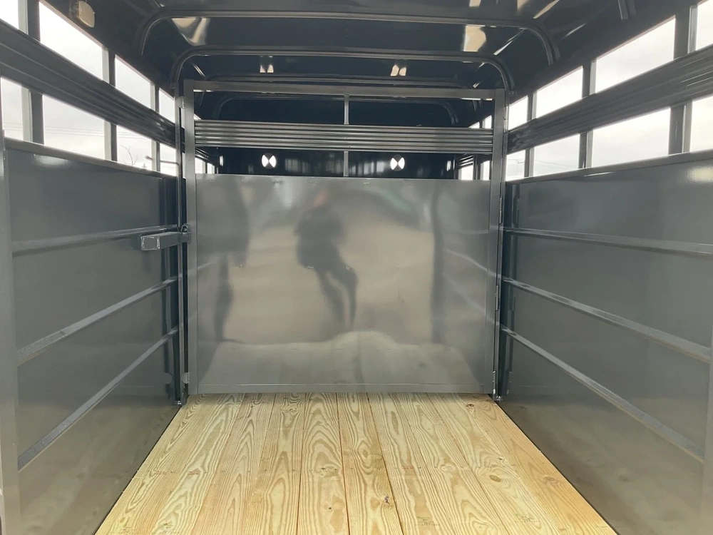 2026 Cornpro 6x14 Bumper Pull Livestock Trailer alt