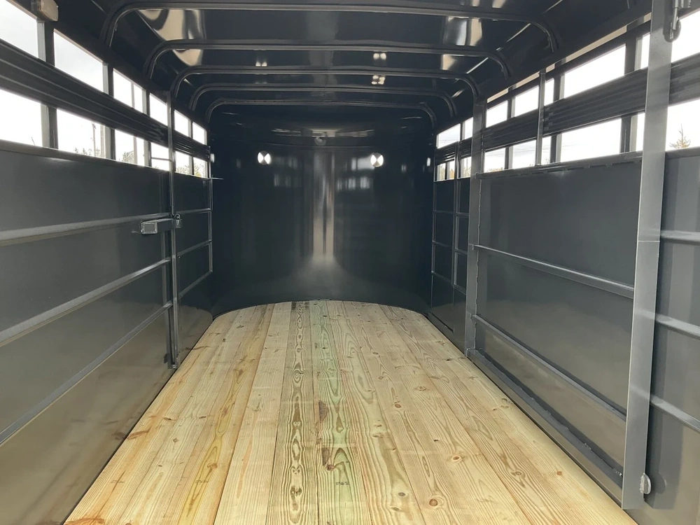 2026 Cornpro 6'8"x16 Bumper Pull Livestock Trailer alt