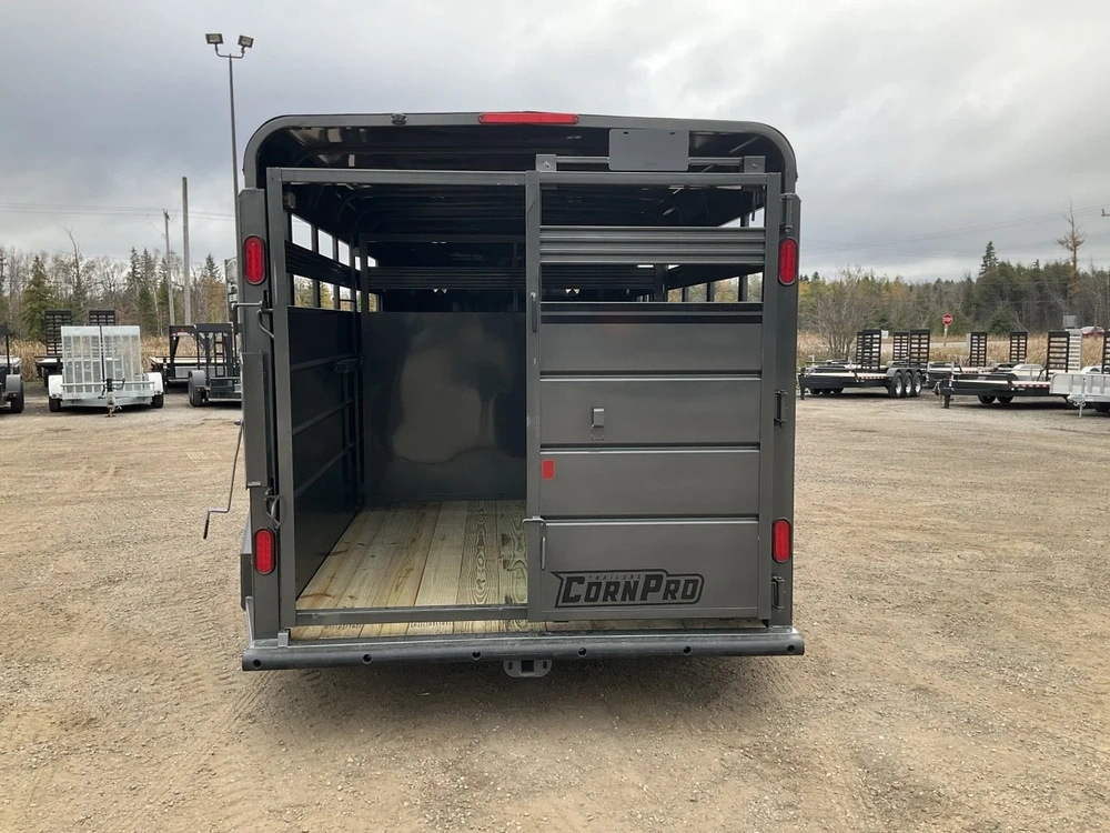 2026 Cornpro 6'8"x16 Bumper Pull Livestock Trailer alt