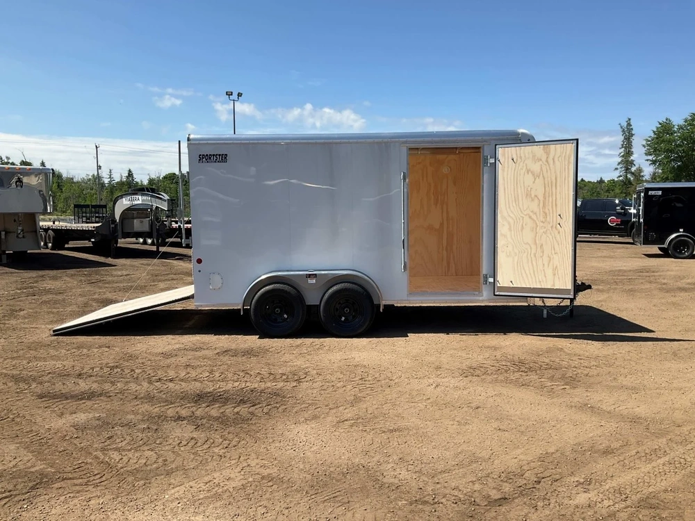 2025 Car Mate Trailers 7x14 Hd Sportster Cargo Trailer alt