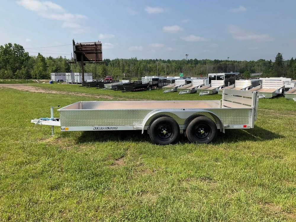 2025 Stronghaul 82x14 All Aluminum 3.5 Ton Landscape Trailer alt