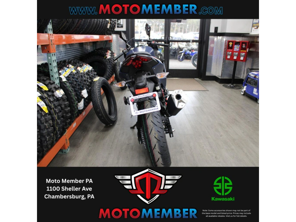 2026 Kawasaki Ninja® 500 Abs Metallic Matte Twilight Blue alt