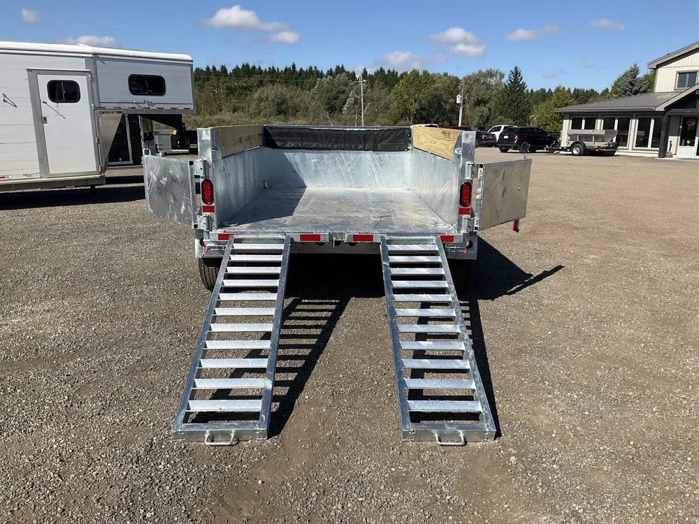 2025 Canada Trailers 6x10 5 Ton Galvanized Dump Trailer alt
