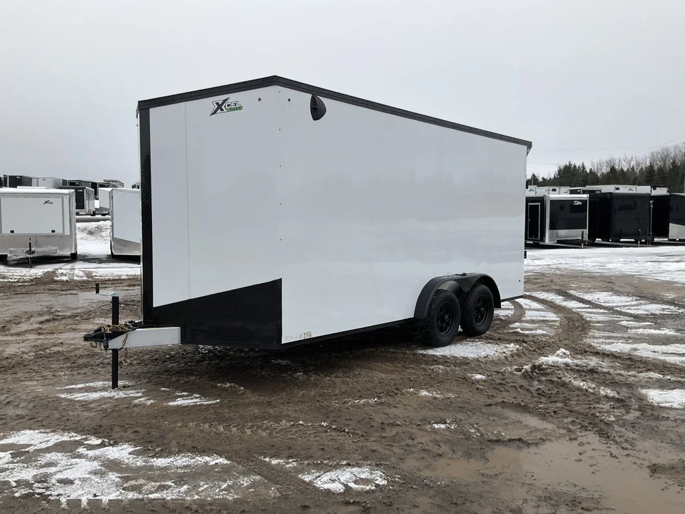 2025 Xcel Trailers 7.516 Plus V-nose Aluminum Cargo Trailer alt