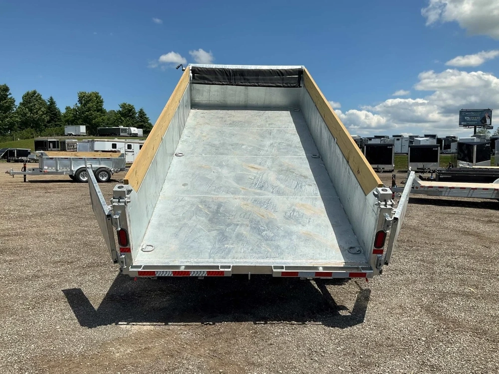 2026 Canada Trailers 83x16 7 Ton Galvanized Dump Trailer alt