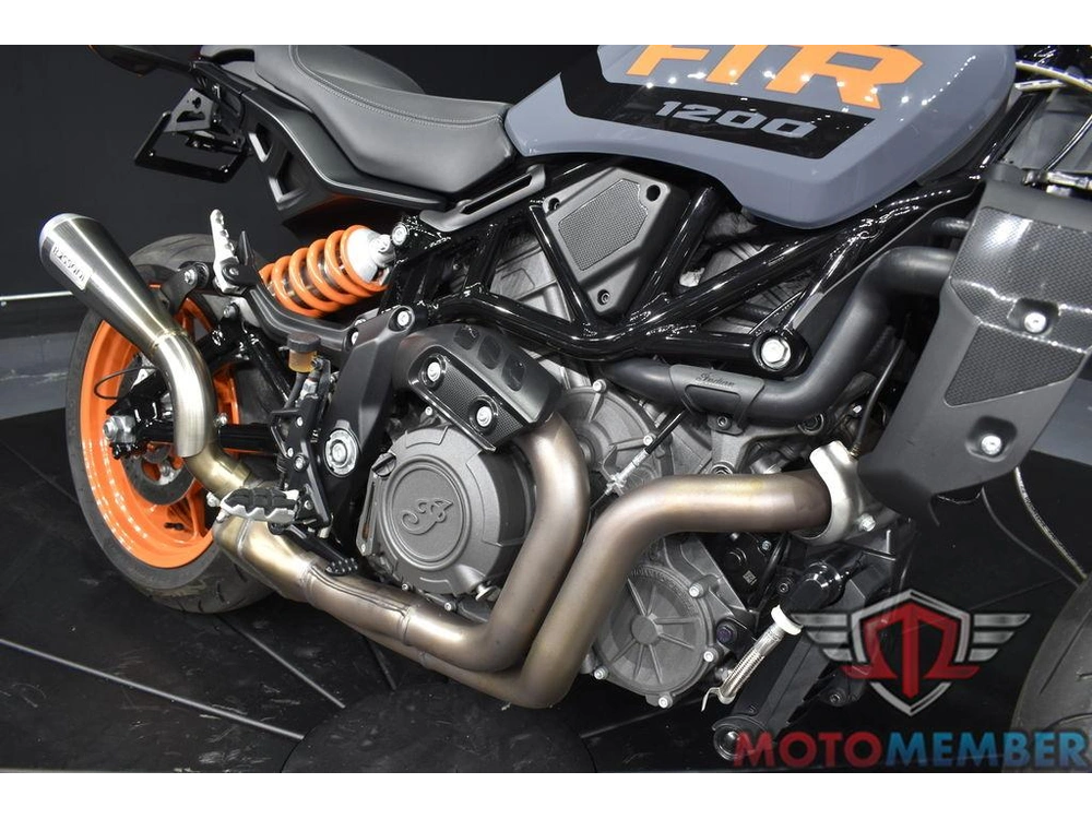 2023 Indian Motorcycle Ftr Stealth Gray/orange Burst alt