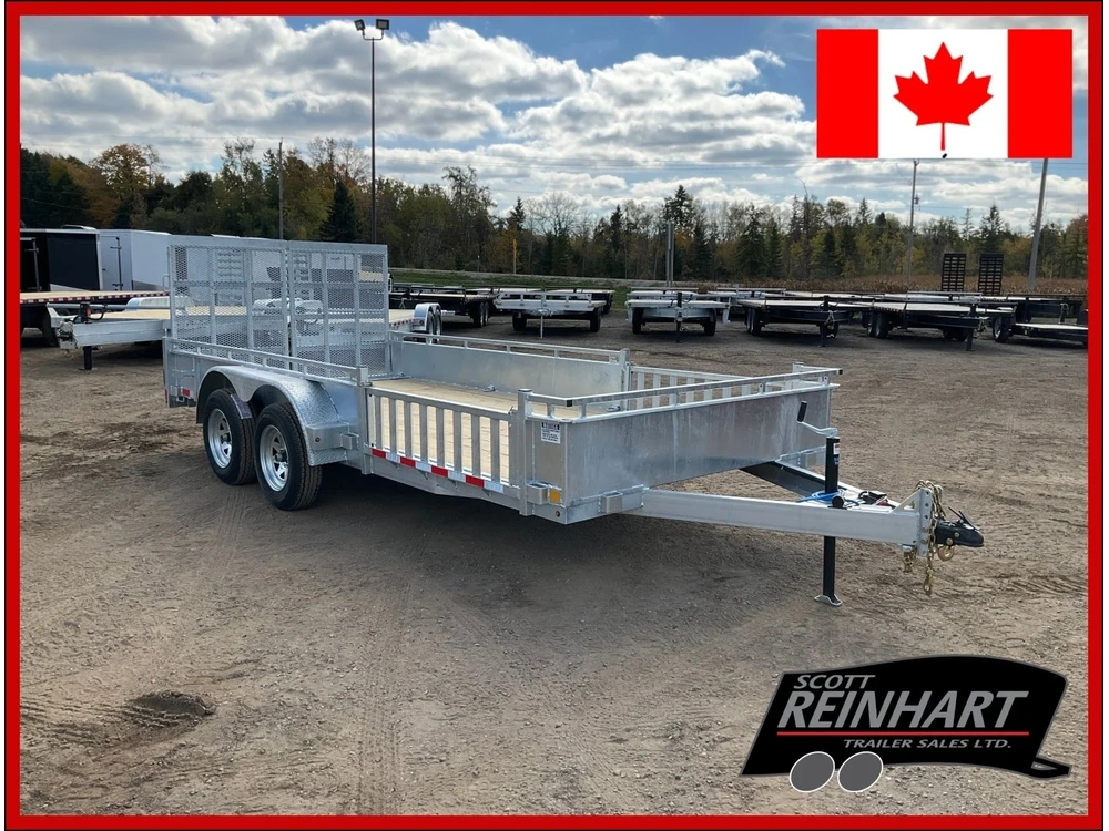 2026 Canada Trailers 82x16 3.5 Ton Galvanized Landscape Trailer alt
