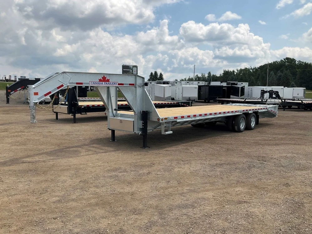 2026 Canada Trailers 8.5x30 12 Ton Galvanized Gooseneck Equipment Trailer alt