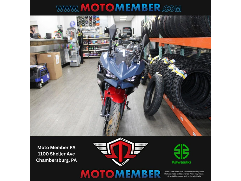 2026 Kawasaki Ninja® 500 Abs Metallic Matte Twilight Blue alt