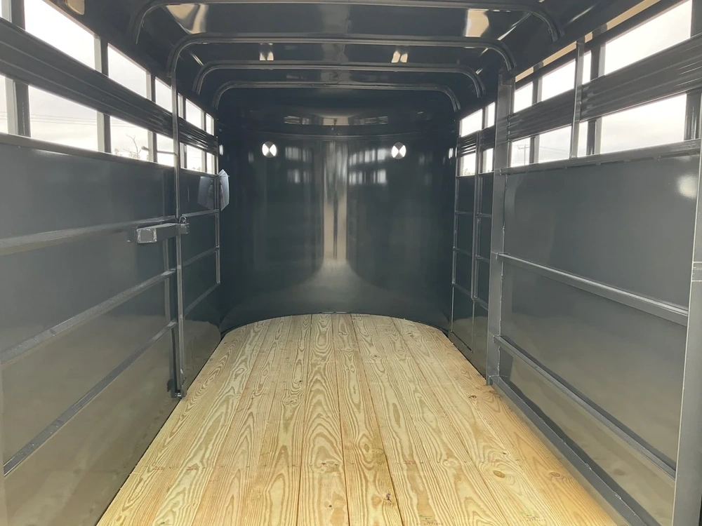 2026 Cornpro 6x14 Bumper Pull Livestock Trailer alt