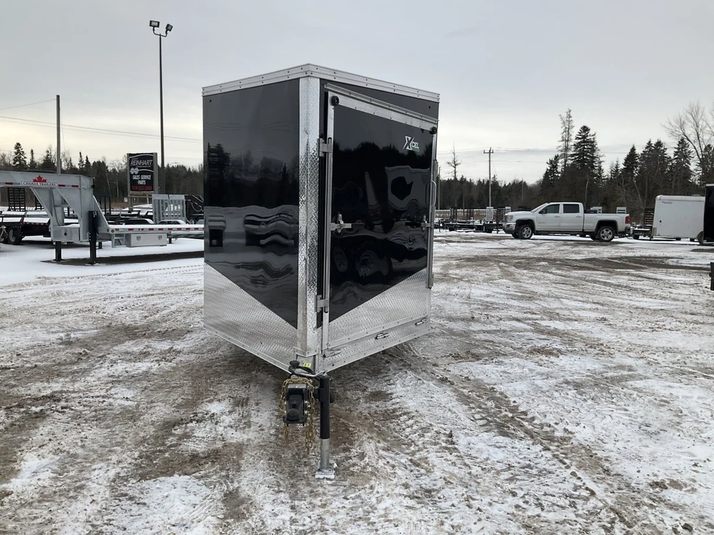 2026 Xcel Trailers 7x18 Plus 5 V-nose Aluminum Snowmobile Trailer alt