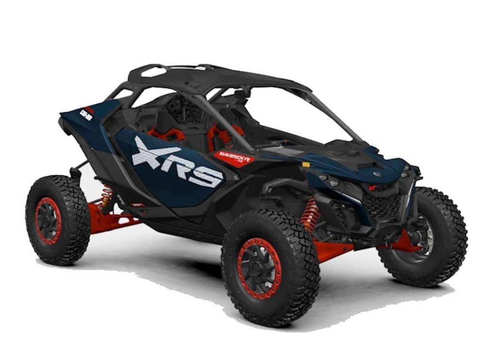 2025 Can-am Maverick R X Rs With Smart-shox Dusty Navy & Legion Red alt