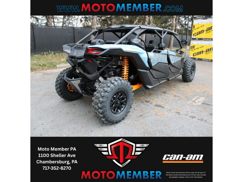 2026 Can-am Maverick X3 Max Ds Turbo Scandi Blue & Orange Crush alt