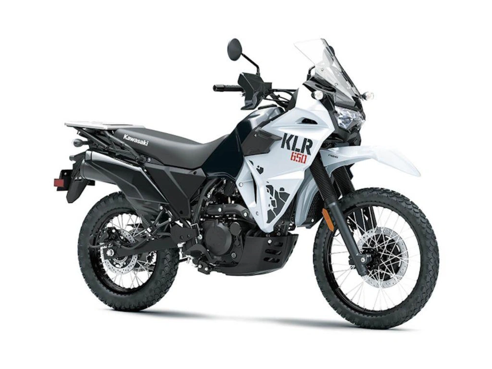 2025 Kawasaki Klr®650 Pearl Crystal White/metallic Carbon Gray Abs alt