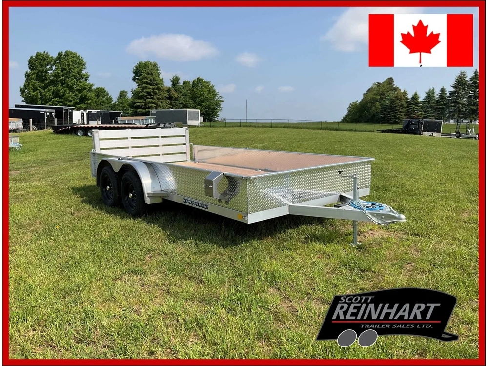 2025 Stronghaul 82x14 All Aluminum 3.5 Ton Landscape Trailer alt