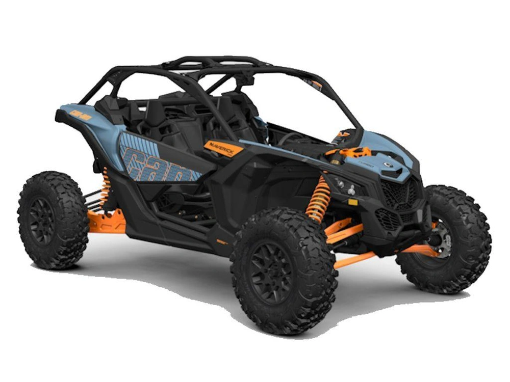 2025 Can-am Maverick X3 Rs Turbo Scandi Blue & Orange Crush alt