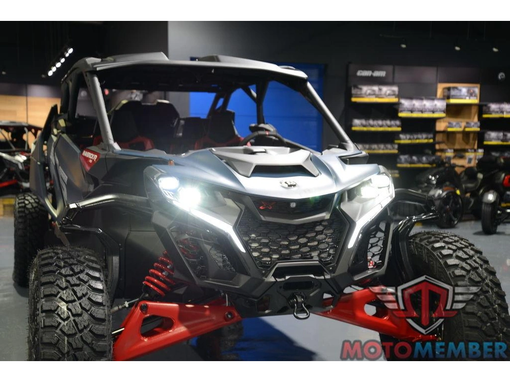 2025 Can-am Maverick R Max X Rs With Smart-shox Dusty Navy & Legion Red alt