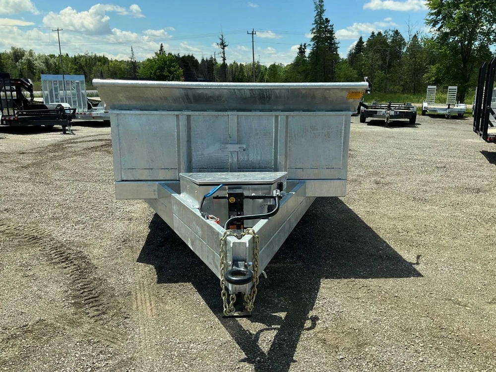2026 Canada Trailers 83x16 7 Ton Galvanized Dump Trailer alt