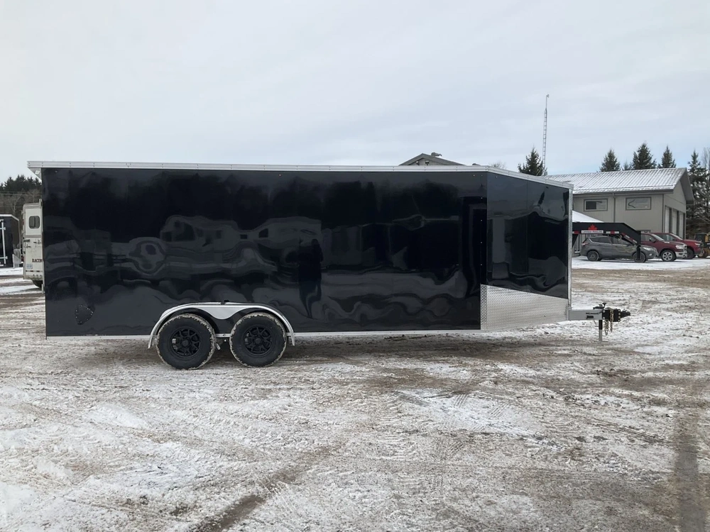 2026 Xcel Trailers 7x18 Plus 5 V-nose Aluminum Snowmobile Trailer alt