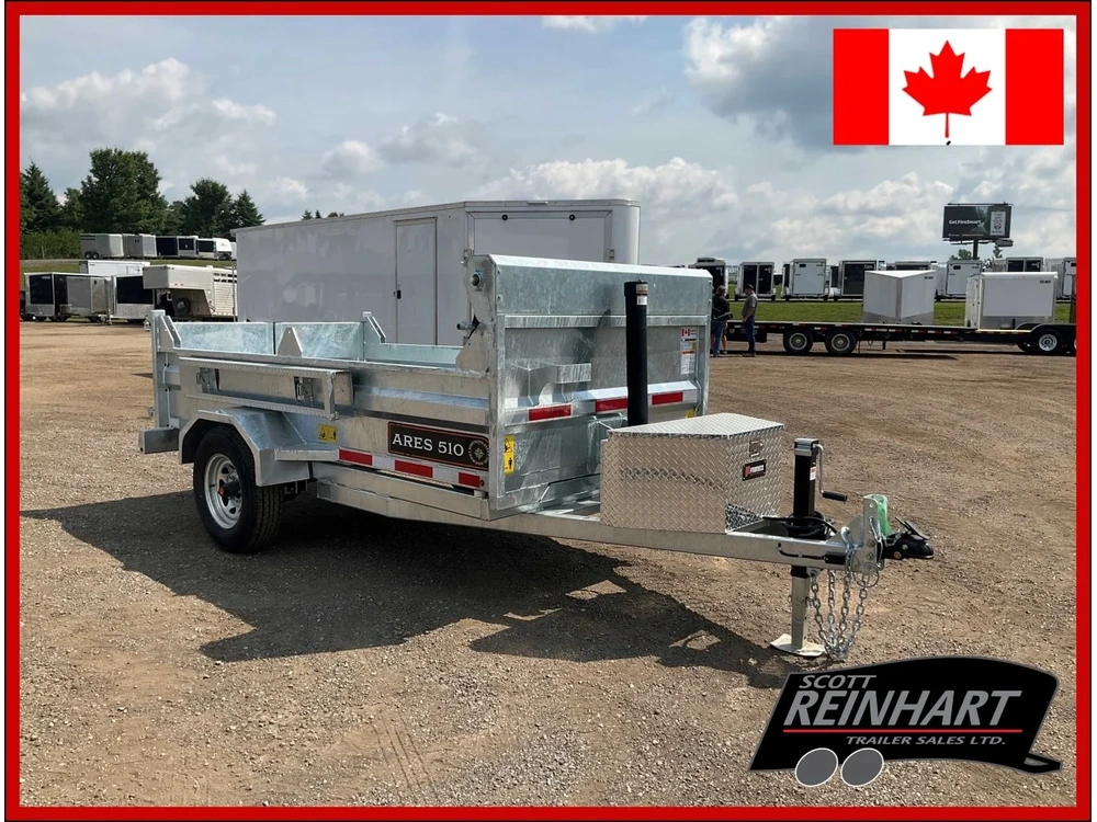 2026 Xcel Trailers 5x10 Ares Galvanized Dump Trailer alt