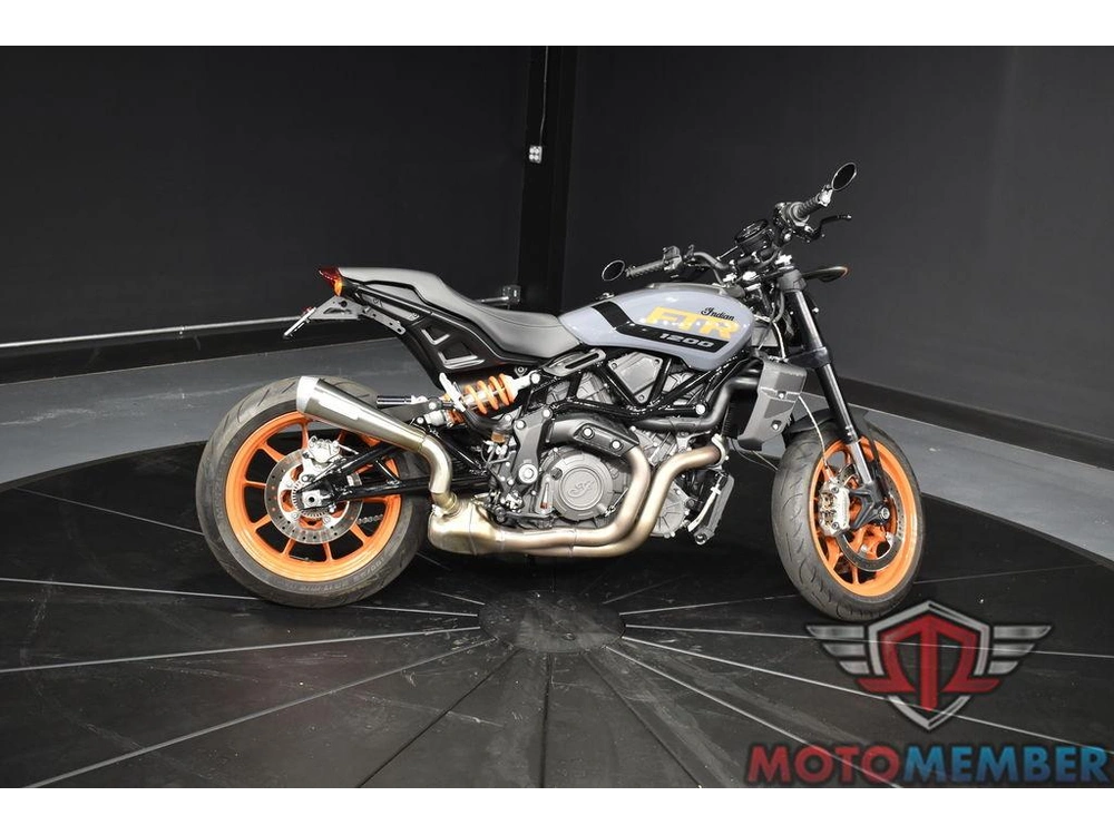 2023 Indian Motorcycle Ftr Stealth Gray/orange Burst alt