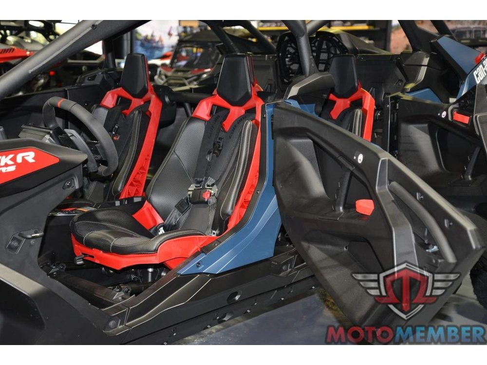 2025 Can-am Maverick R Max X Rs With Smart-shox Dusty Navy & Legion Red alt
