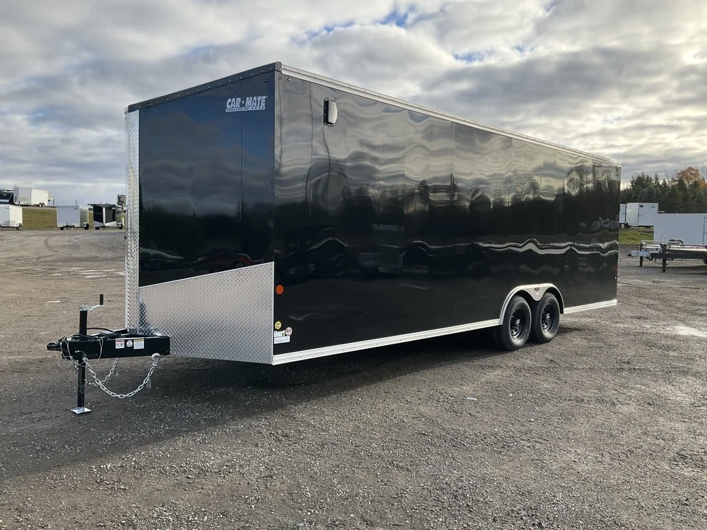2026 Car Mate Trailers 8.5x24 Plus V-nose Avalanche Enclosed Car Hauler alt