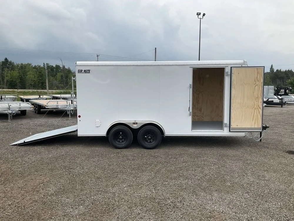 2025 Car Mate Trailers 7x16 Plus V-nose Avalanche Hd Cargo Trailer alt