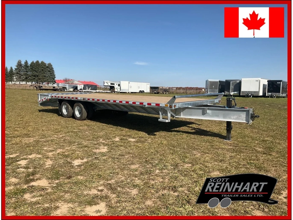 2025 Canada Trailers 8.5x28 12 Ton Galvanized Deckover Equipment Trailer alt