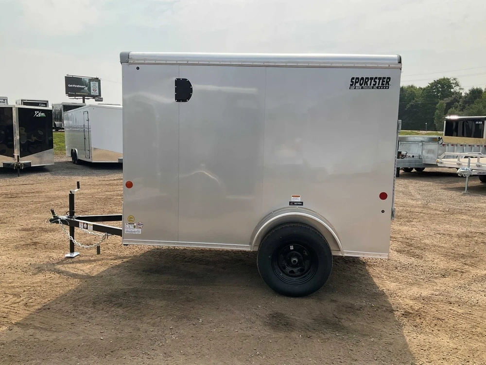 2026 Car Mate Trailers 5x8.5 Plus V-nose Sportster Cargo Trailer alt