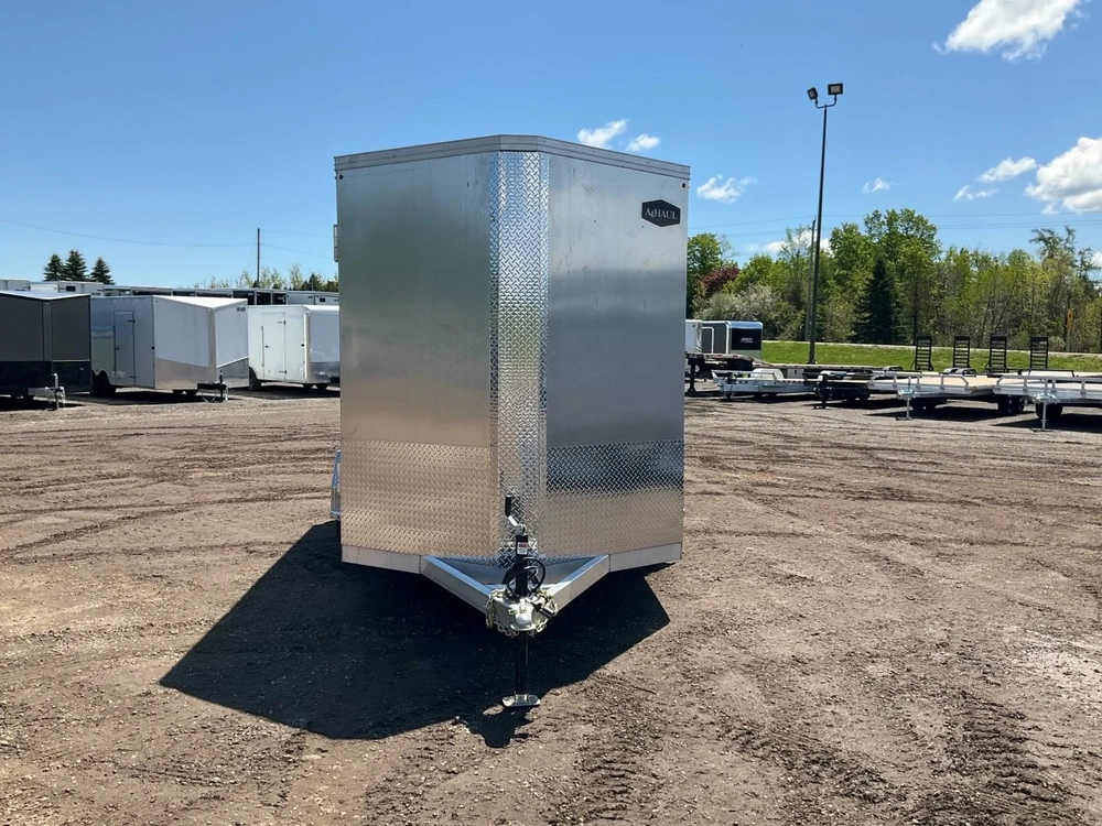 2026 Aghaul 6'6"x14 Plus V-nose Aluminum Livestock Trailer alt