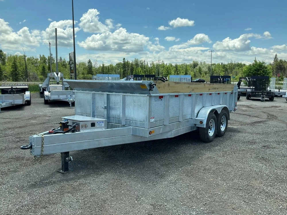 2026 Canada Trailers 83x16 7 Ton Galvanized Dump Trailer alt