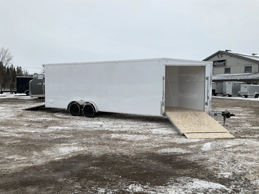2026 Xcel Trailers 7.5x22 Plus V-nose Aluminum Snowmobile Trailer alt