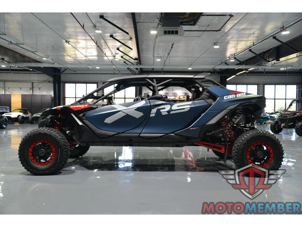 2025 Can-am Maverick R Max X Rs With Smart-shox Dusty Navy & Legion Red alt