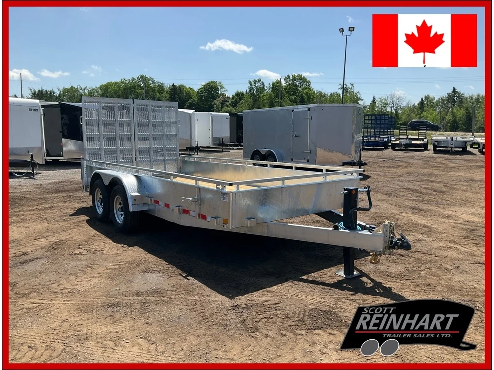 2026 Canada Trailers 82x16 5 Ton Galvanized Landscape Trailer alt