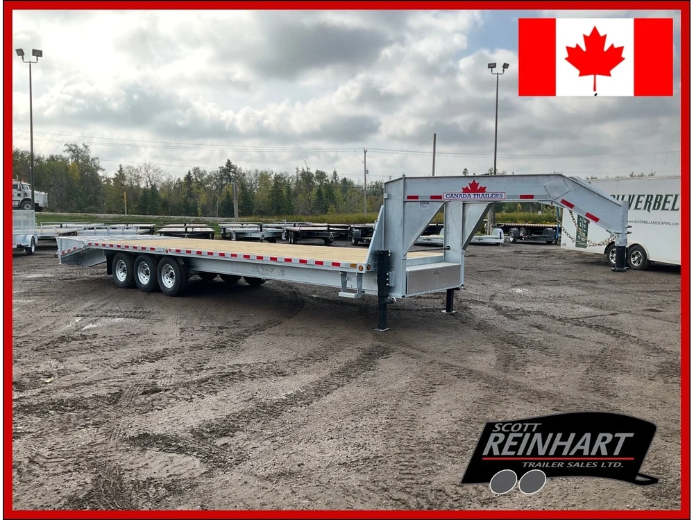 2026 Canada Trailers 8.5x30 10.5 Ton Galvanized Gooseneck Equipment Trailer alt