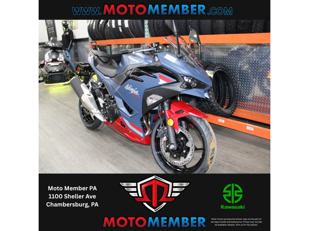 2026 Kawasaki Ninja® 500 Abs Metallic Matte Twilight Blue alt