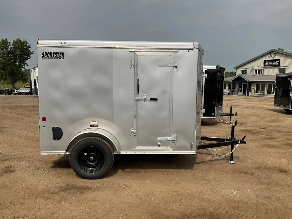 2026 Car Mate Trailers 5x8.5 Plus V-nose Sportster Cargo Trailer alt