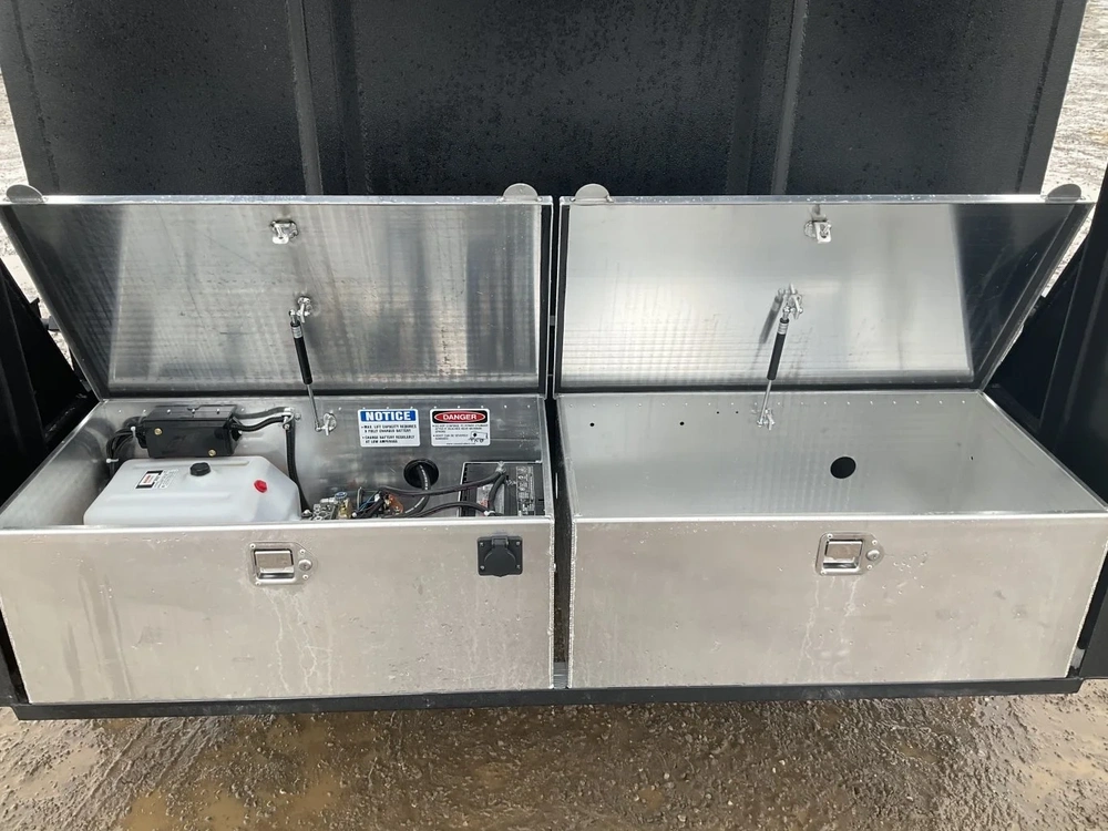 2026 Canada Trailers 83x16 10.5 Ton Gooseneck Dump Trailer With 48" Sides alt