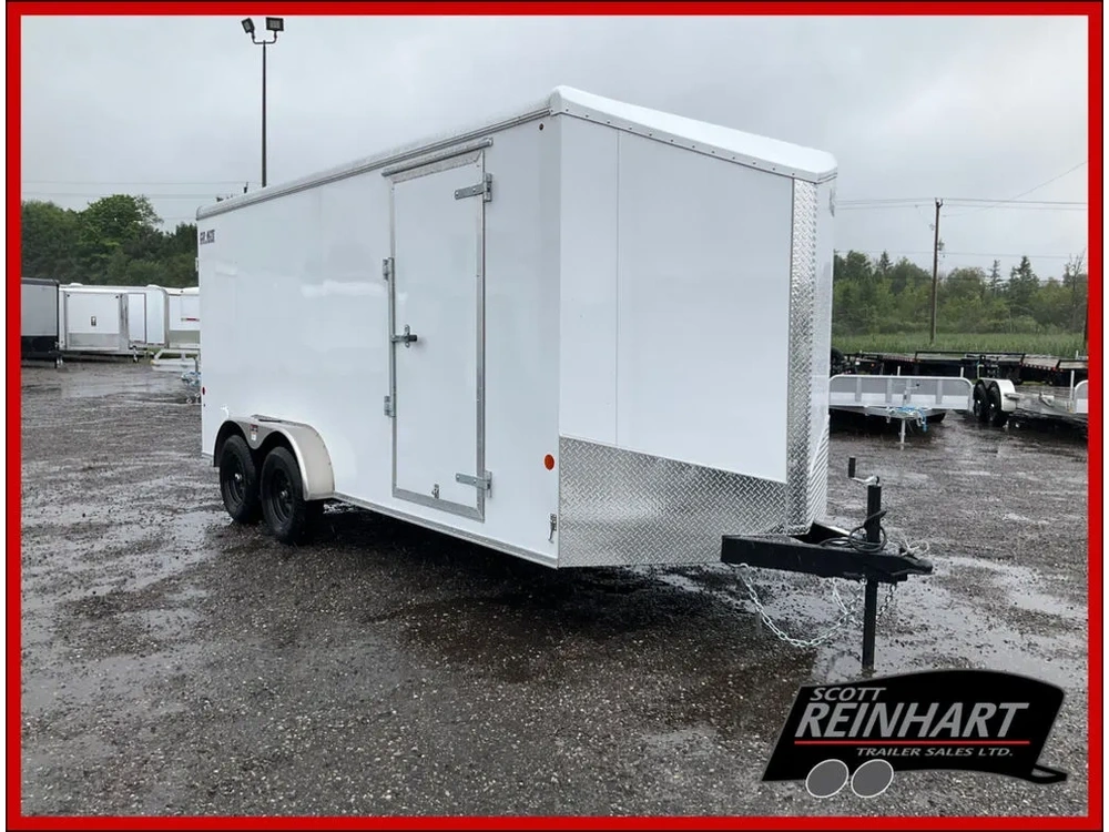 2025 Car Mate Trailers 7x16 Plus V-nose Avalanche Hd Cargo Trailer alt