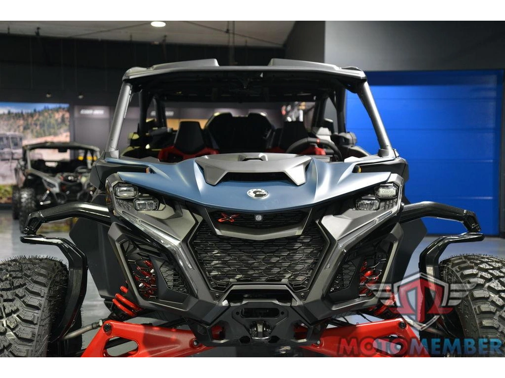 2025 Can-am Maverick R Max X Rs With Smart-shox Dusty Navy & Legion Red alt